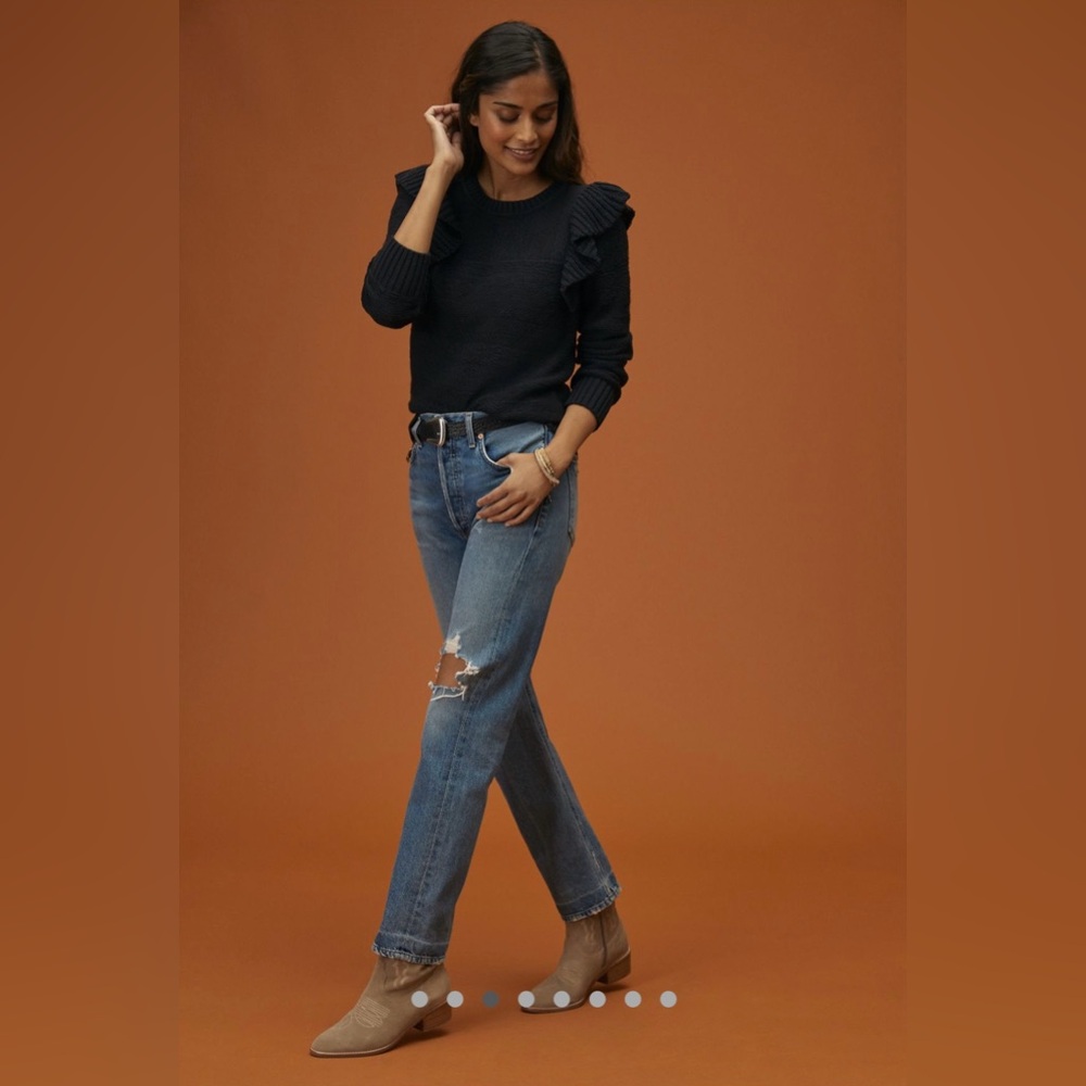 Anthropologie Ruffled Sweater - Picture 3 of 9